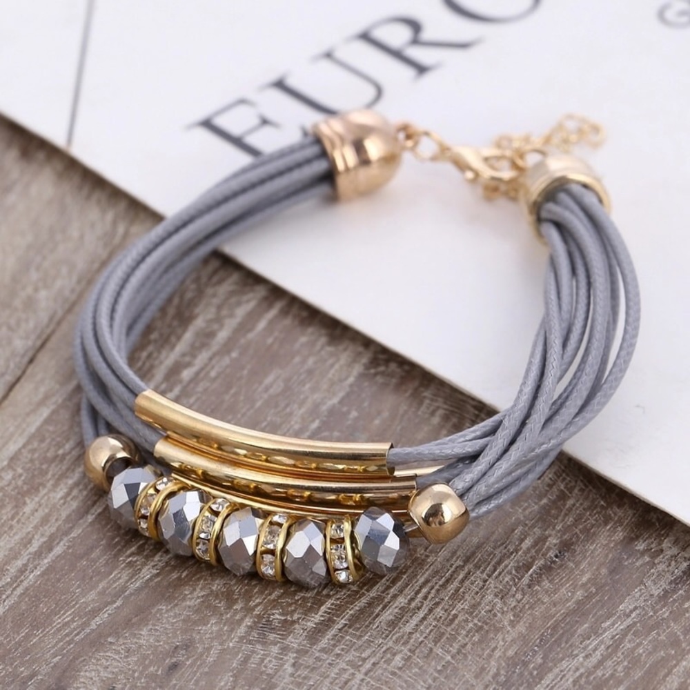 Charm leather bracelet for women - Picture 3 of 3